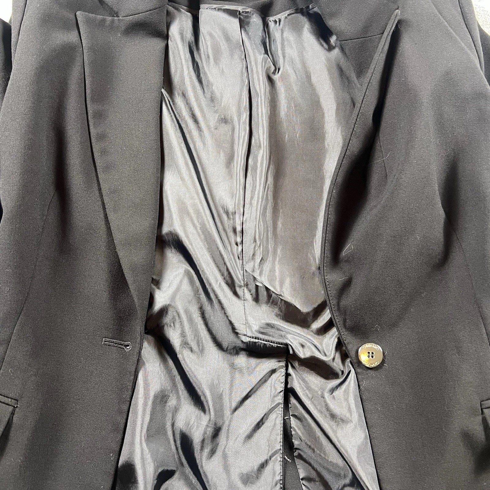 Calvin Klein Women's Black Solid One-Button Blaze… - image 7