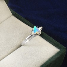 Welo Opal Gemstone 925 Sterling Silver Ring Handmade Jewelry Gift For Valentine