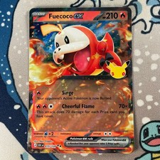 Fuecoco ex 015/128 Holo Celebrations 30th Anniversary Pokemon Card NM