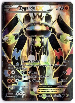 Zygarde EX 54a/124 XY Fates Collide Alternate Art Holo Promo Pokemon Card - HP