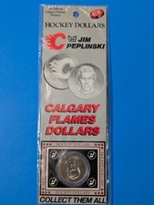 1983 Hockey Dollars Coin #24 Jim Peplinski  Calgary Flames  - Mint