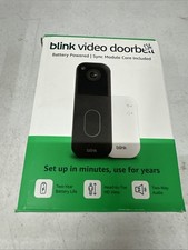 Blink Video Doorbell 2025 2nd Gen Sync Module Core System - Battery Power-Black