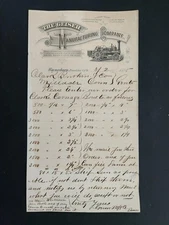 1885 antique GEISER MANUFACTURING CO waynesboro pa LETTER milldale ct CLARK