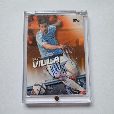 DAVID VILLA ORANGE SSP /25 AUTOGRAPH - no.100 TOPPS MLS 2016 AUTO - BOOKEND NYC