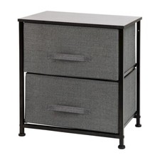 Flash Furniture 2 Drawer Organizer, Black/Gray - WX-5L200-BK-GR-GG