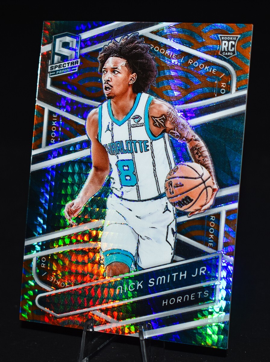 2023-24 Panini Spectra - Nick Smith Jr. Blue & Orange Intl. Rookie /25 #141