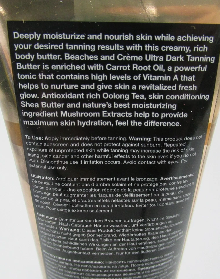 Pro Tan Beaches and Creme Tanning Butter Ultra Rich Dark Indoor Lotion 8.5 oz - Image 3 of 4