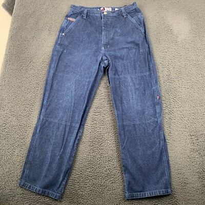 Vtg Southpole Mens Jeans 34x30* Baggy Blue 3D Raw Fit Series Riveted Streetwear