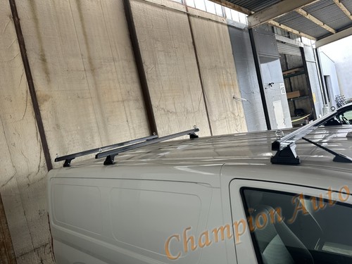 Black HEAVY DUTY Roof Racks Cross Bars X3 for Toyota Hiace LWB 2019-2025 - Picture 9 of 16