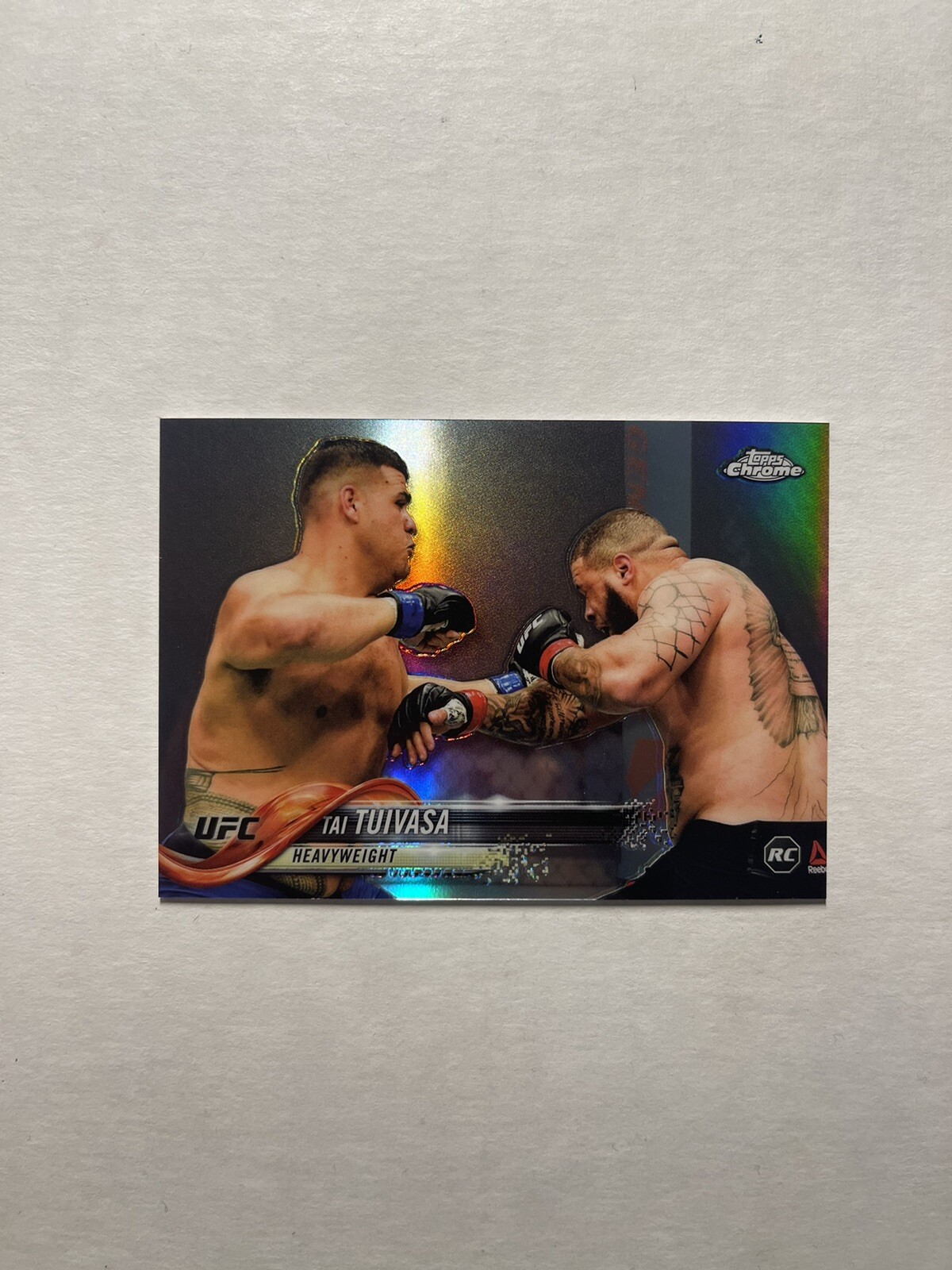 2018 Topps Chrome UFC Refractor Tai Tuivasa #73 Rookie Card RC