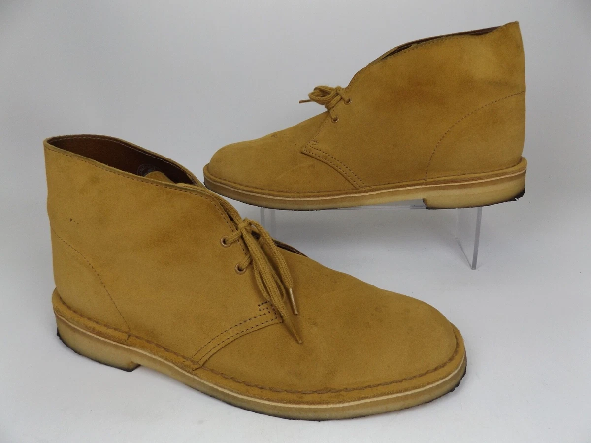 Clarks Originals DESERT BOOT Suede Chukka Boots Size 11.5 M, Yellow 22071 | eBay