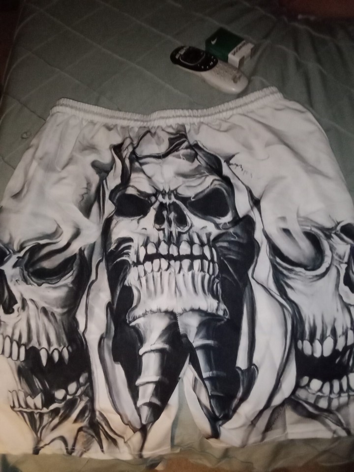 mens skull shorts eBay