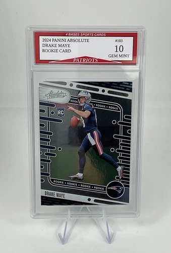 2024 Panini Absolute Drake Maye Patriots Rookie Card #103 Gem Mint 10!