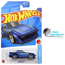 Hot Wheels 2022 #97 - Mazda RX-7 (Blue)