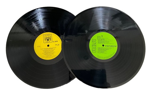 2  Retro Music Vinyl Record Placemats, Hand Crafted From Original 12” Records - Picture 1 of 6