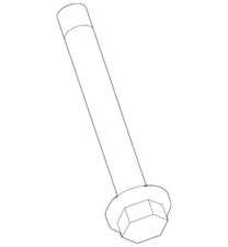 Genuine GM M10x1.5x75 Steering Gear Bolt 11610404