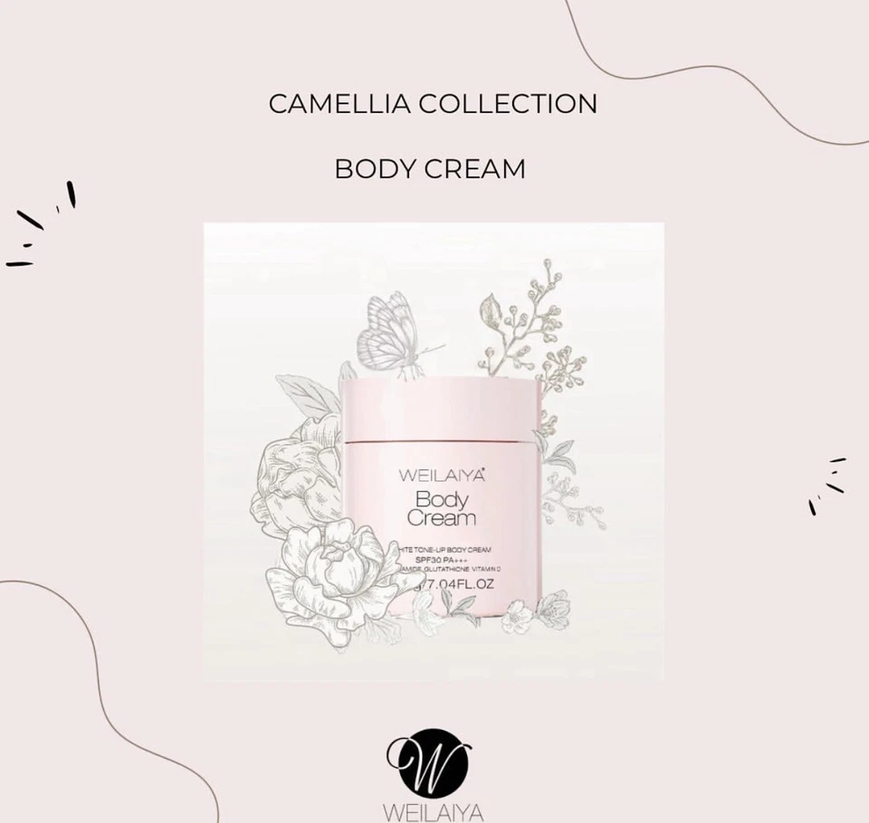 WEILAIYA Camellia Collection Face & Body Day Cream+Shower Gel+Body Lotion+US - Image 2 of 4