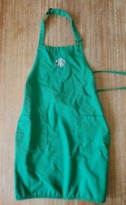 Authentic Starbucks Dark Green Barista Apron Used Uniform Halloween Costume