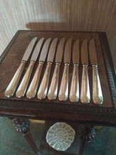 9 Couteaux à Entremets Orfèvrerie Apollonox Style Louis XV