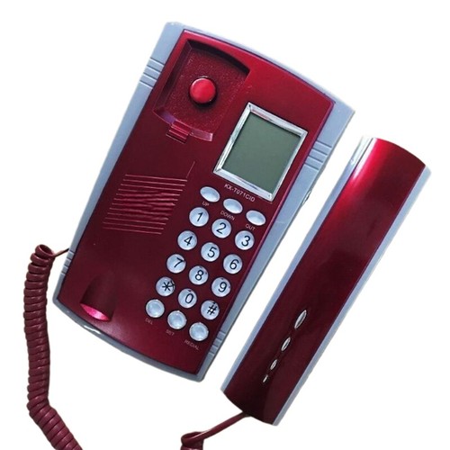 Small Telephones Fixed Landline Telephone Big Buttons LED Caller Display Redials - Zdjęcie 2 z 10