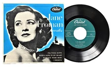 Jane Froman Favorites: Capitol EP # EAP 1-429 ~ 1953: EX+: SHIPS FREE & INSURED