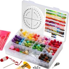 Friendship Bracelet String Kit - 170pc Embroidery Floss Kit Thread Making Set