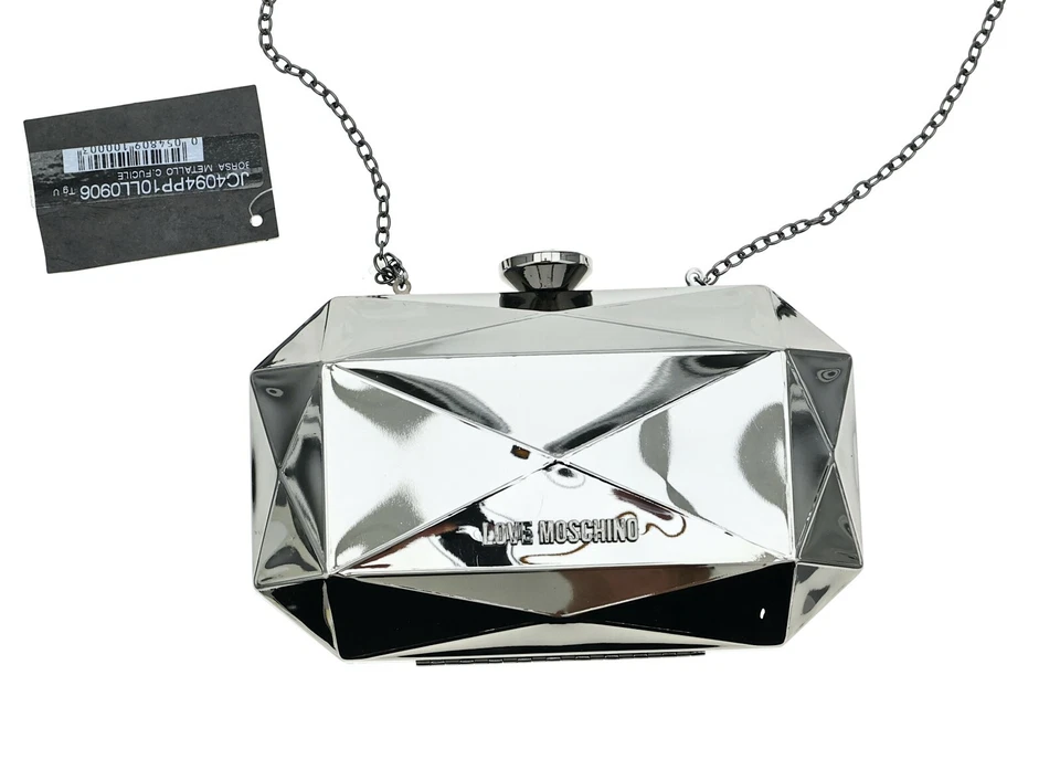 Cartera clutch joyera LOVE MOSHINO en metal pistola L25402 Foto 2 de 4