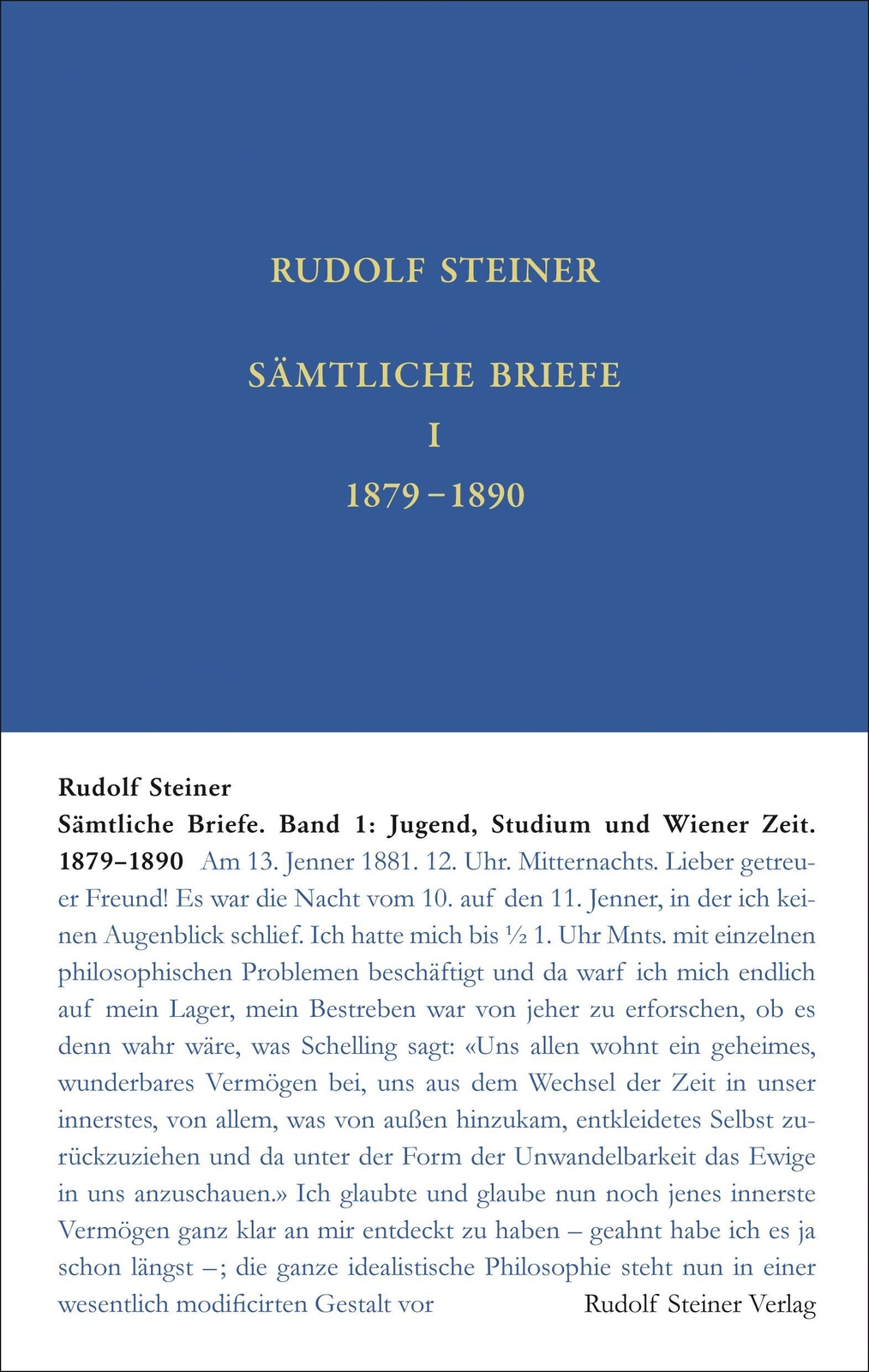 Thumbnail - Sämtliche Briefe, Rudolf Steiner