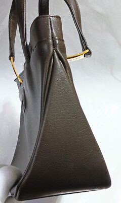 Mila Schon Leather Handbag Dark Brown from Japan | eBay