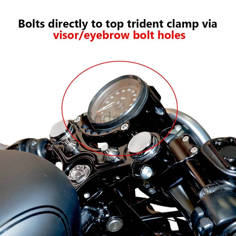 Soporte de carcasa medidor velocímetro medidor hierro XL 883 XL1200 para Harley Sportster Foto 4 de 4