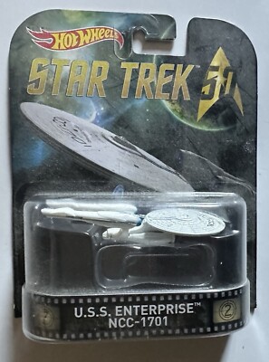 STAR TREK U.S.S. ENTERPRISE NCC-1701 HOT WHEELS #DJF53 2016 NEW