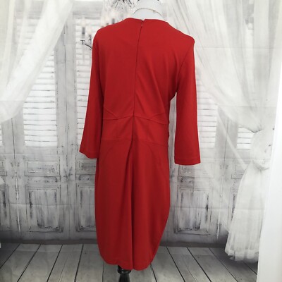white christmas dresses Luna Red Long Sleeve Smocked Dress main image 0