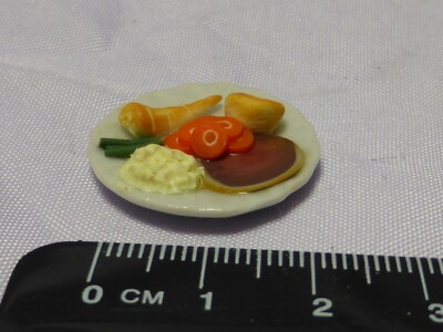 Miniatur Dinner b Puppenhaus Maßstab 1:12 