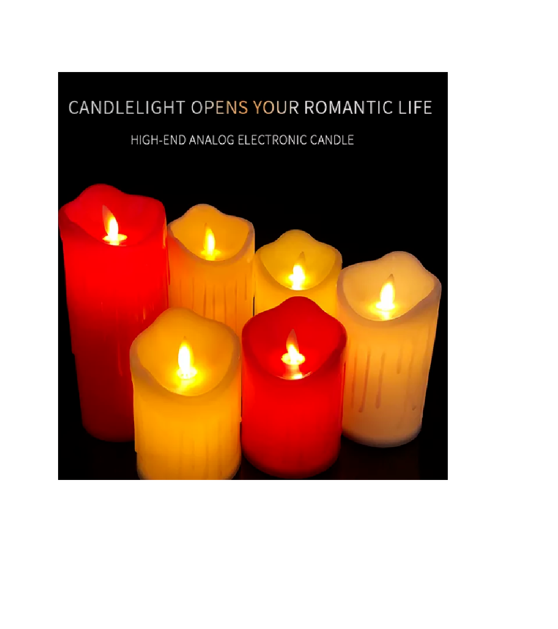 12Pcs LED Tea Lights Flameless Flicker Candles warm white red cream