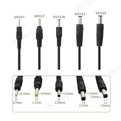 USB A Male Port to 2.5mm-5.5mm 5V DC Barrel Jack Power Cable Connector Cord B15