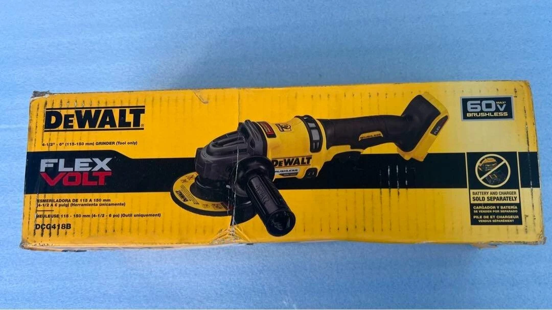 NEW DeWALT DCG418B 60V MAX FLEXVOLT 4 1 2
