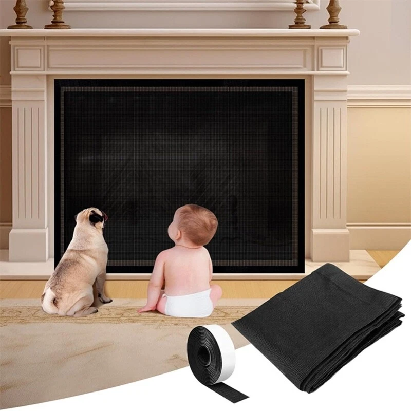 Fireplaces Mesh Gate Fireplaces Barrier Guard PVC Material