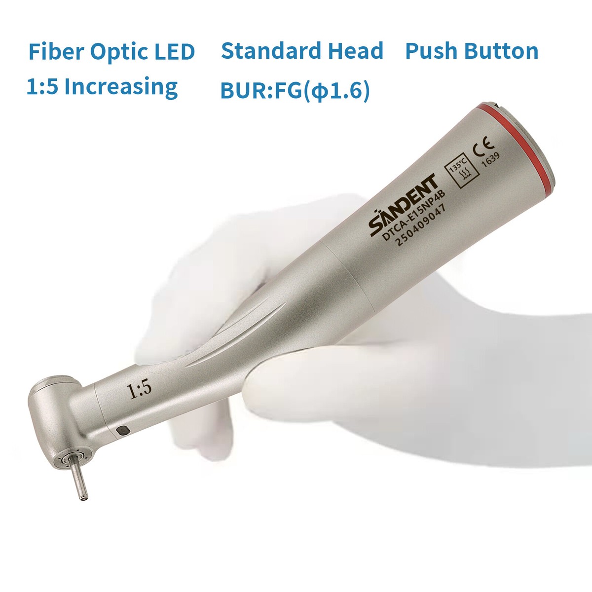 NSK Ti Max X95L Dental 1:5 Increasing Fiber Optic Contra Angle Red Ring Fit Nsk Ti Max X95l 225 00 2
