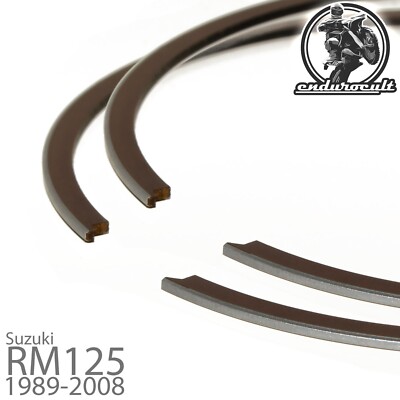 2x Kolbenringe für Suzuki RM 125 1989-2008 (Kolben,Piston,Ring)