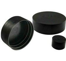 Round Plastic Cap Tube End / 50mm Fence Post Black Pipe Cover