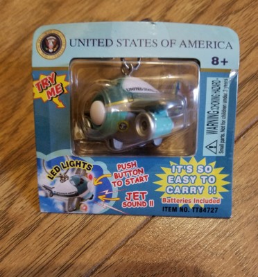 Rarer Daron Air Force One Keychain w/working LED Lights & Engine Jet ...