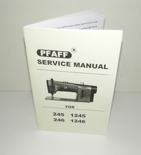 Pfaff 245 1245 246 1246 Sewing Machine Service Manual Instructions Reproduction