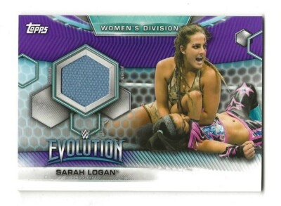 2019 Topps WWE SARAH LOGAN #88/99 Evolution Event Used Mat Relic