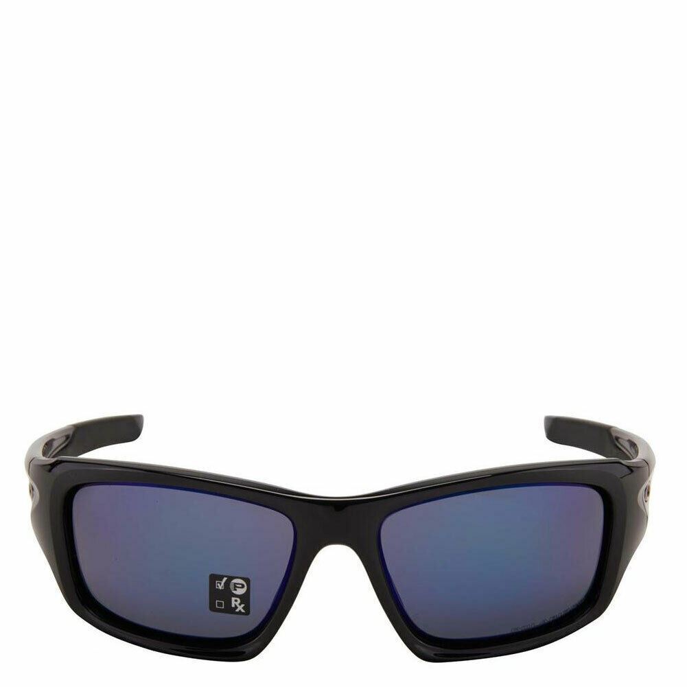 [OO923612] Mens Oakley Valve Sunglasses Polished Black / Deep Blue
