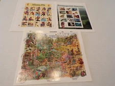 US Stamp Collection-3 FDC souvenir sheets (J53)