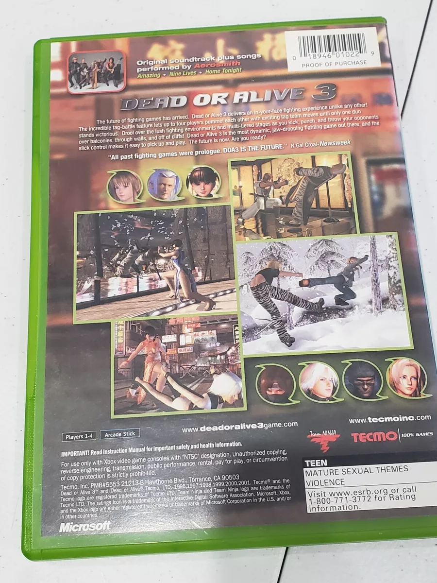 Dead or Alive 3 C Xbox