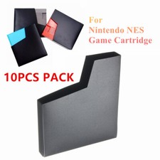 10Pcs Plastic Protective Dust Sleeve Case Cover For Nintendo NES Game Cartridge