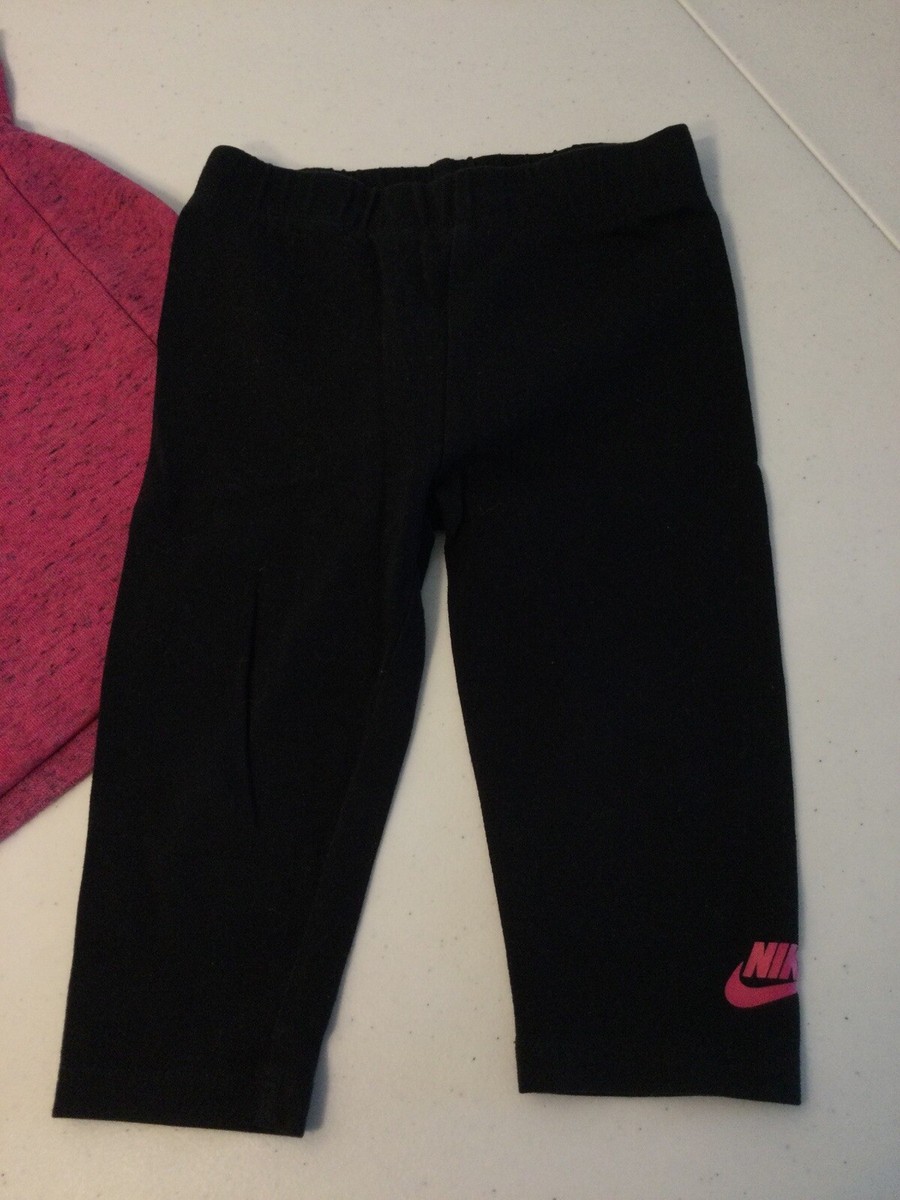 black and pink nike outfit