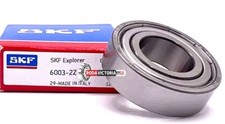 SKF 6003 ZZ C3 DEEP GROOVE BALL BEARING, METAL SHIELDED 17x35x10 mm