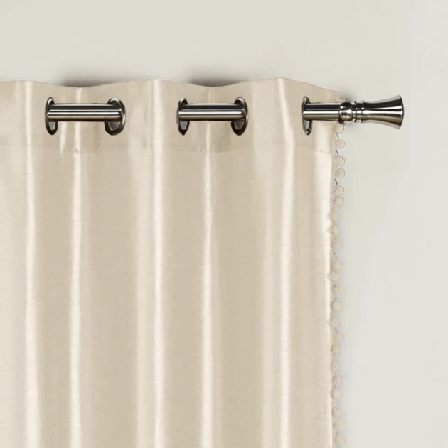 Panel par Champagne Bali 38"x84", imitación seda, ojal, río Duck Foto 3 de 4